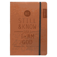 Be Still and Know Brown Leather Journal