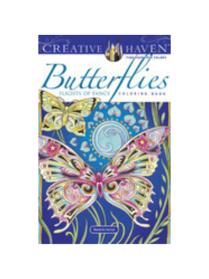 Flight of Fancy Butterflies Coloring Book