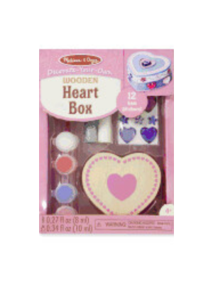 DYO Wooden Heart Box