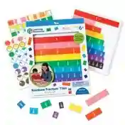 Fraction Tiles w/tray (Rainbow)
