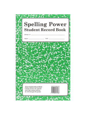 Spelling Power Record Book gr. 4-6 (green)