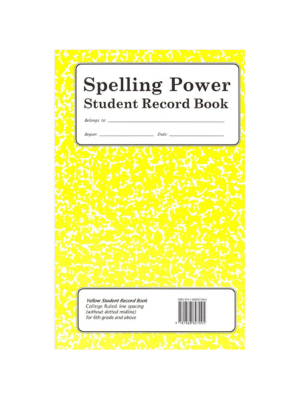 Spelling Power Record Book gr. 6 and up (yellow) Spelling Power Record Book gr. 6 and up (yellow)