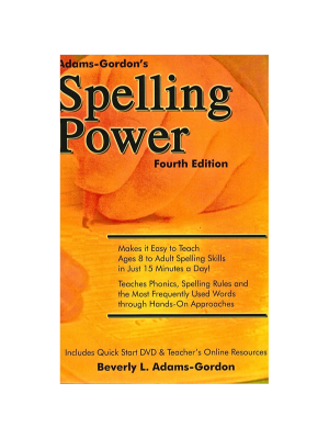Spelling Power, 4th Edition (bound w/DVD)