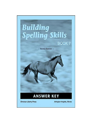 Building Spelling Skills Book 7 Answer Key (2nd Edition)