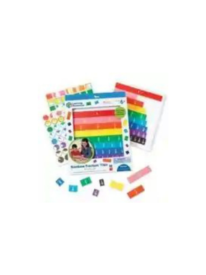 Fraction Tiles w/tray (Rainbow)