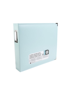 Classic Leather D-Ring Binder 12"x12" - Mint