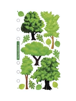Sticker Scrapbook: Trees