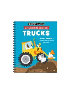Stickers - Brain Games - Sticker by Letter: Trucks