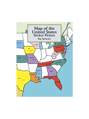 Map of the United States Sticker Picture