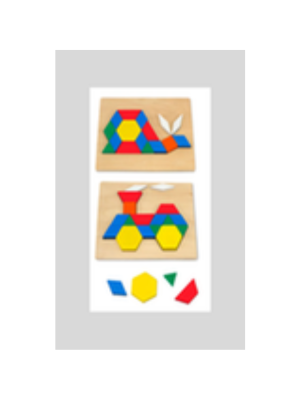 Pattern Blocks and Boards Set