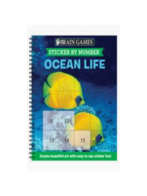 Sticker by Number: Ocean Life (Brain Games)