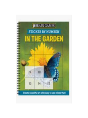 Sticker by Number: In the Garden (Brain Games)