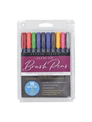 Flexi-Tip Brush Pens (10 Colors)