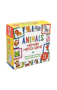 Animals Memory Match Game (Set of 72 Cards)
