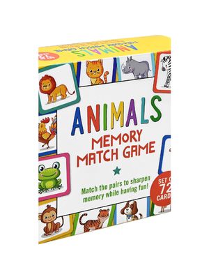 Animals Memory Match Game (Set of 72 Cards)