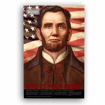 Poster - Abraham Lincoln 3x4.5