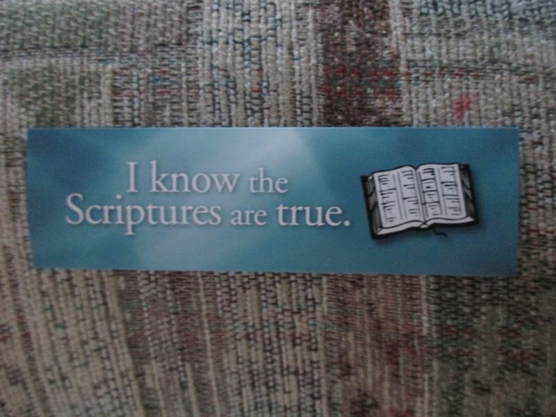 I Know the Scriptures are True (Bookmark)