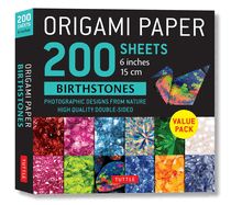 Origami Paper 200 Sheets Birthstones