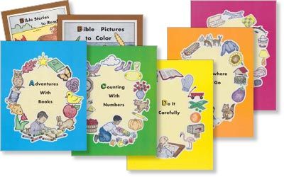 Preschool Book A-F Series & Bible Stories (Series Set of 7)