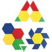 Pattern Blocks (.5 cm) - Plastic Mini-Set (100)