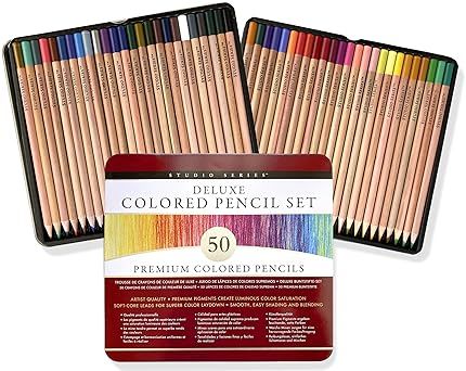 Studio Series Deluxe Colored Pencil Set (50 Colors)
