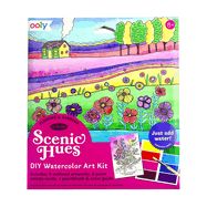 Scenic Hues D.I.Y. Watercolor Art Kit - Flowers & Gardens (17 PC Set)
