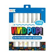 Vivid Pop! Water Based Paint Markers - 8 Colors