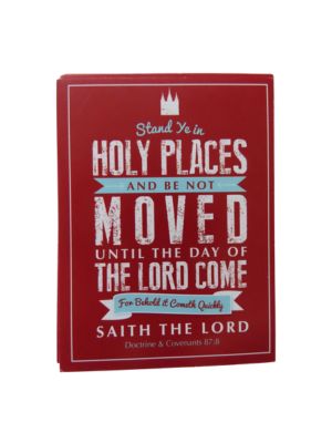 Stand Ye in Holy Places - 3x4 card