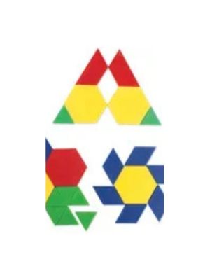 Pattern Blocks (.5 cm) - Plastic Mini-Set (100)