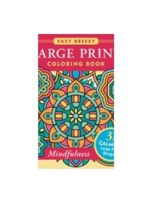 Mindfulness Large Print Coloring Book
