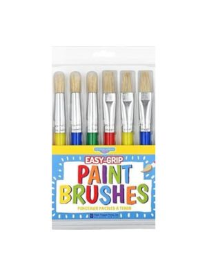 Easy-Grip Paint Brushes - Set of 8 Chunky Brushes for Little Hands