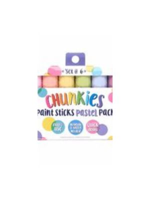 Chunkies Paint Sticks: Pastel - Set of 6