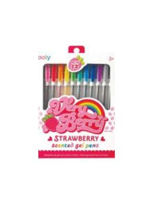 Very Berry Strawberry Scented Gel Pens Set of 12