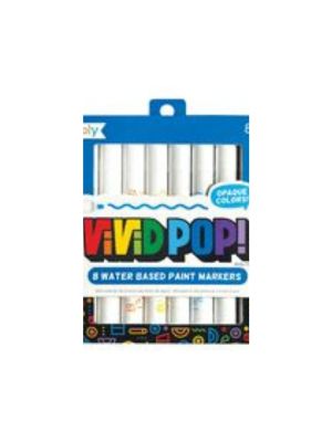 Vivid Pop! Water Based Paint Markers - 8 Colors