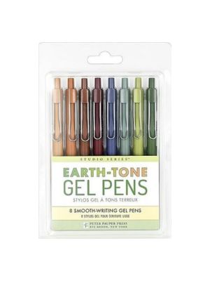 Earth-Tone Gel Pens - 8 Smooth Writing Pens
