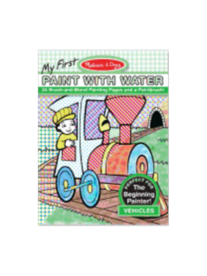 My First Paint with Water - Vehicles