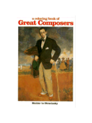 Great Composers: Mahler to Stravinsky (Coloring Book)