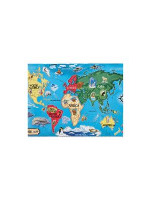 World Map Floor Puzzle