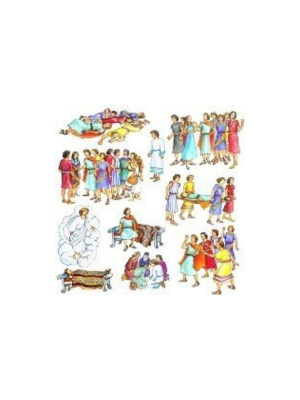 Alma the Younger & Four Sons of Mosiah (small) - Felt Story