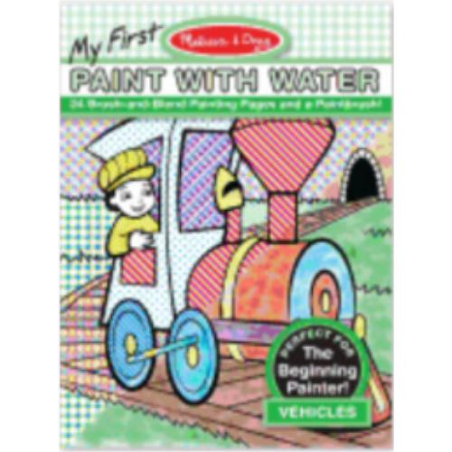 My First Paint with Water - Vehicles