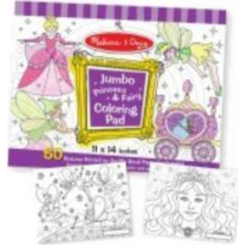 Jumbo Coloring Pad - Princess & Fairy Jumbo Coloring Pad - Princess & Fairy
