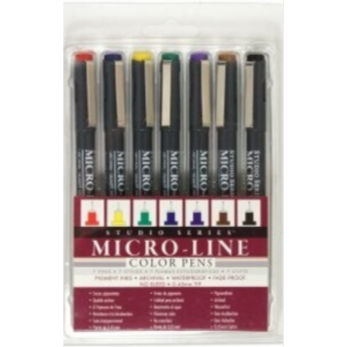 Studio Series Colored Micro-Line Pen Set (Set of 7)