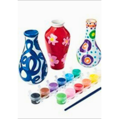 Paint Your Own Porcelain Vases (3 Vases)