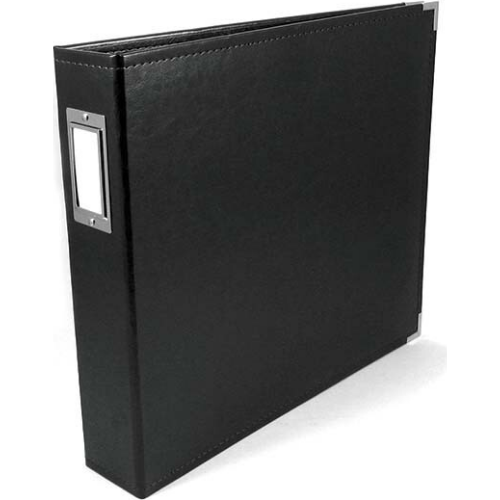 Classic Leather D-Ring Album 12"x12" (Black)