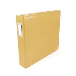 Classic Leather D-Ring Album 12"x12" (Buttercup)