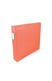 Classic Leather D-Ring Album 12"x12" (Coral)
