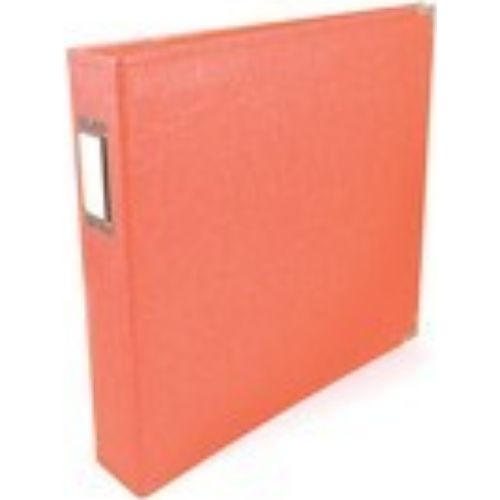 Classic Leather D-Ring Album 12"x12" (Coral)