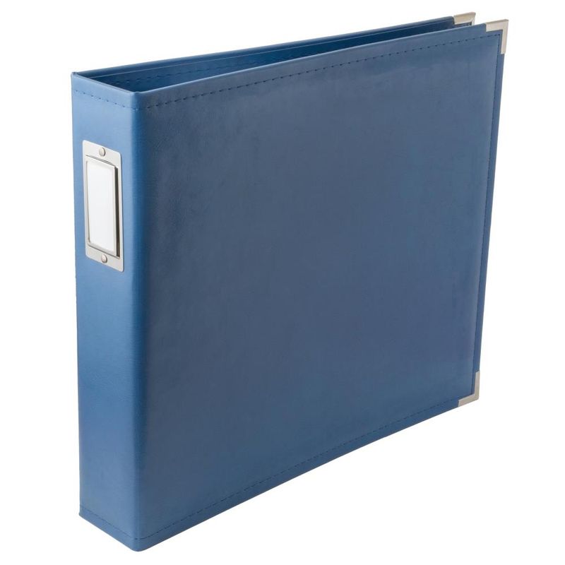 Classic Leather D-Ring Album 12"x12" (Country Blue)