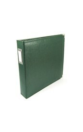 Classic Leather D-Ring Album 12"x12" (Forest Green)
