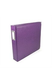 Classic Leather D-Ring Album 12"x12" (Grape Soda)